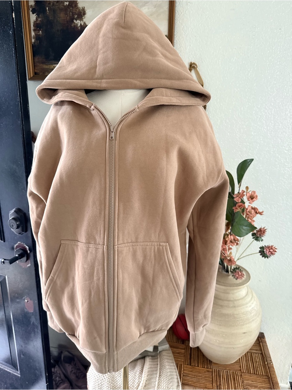 Comfrt Taupe Pocket Hoodie